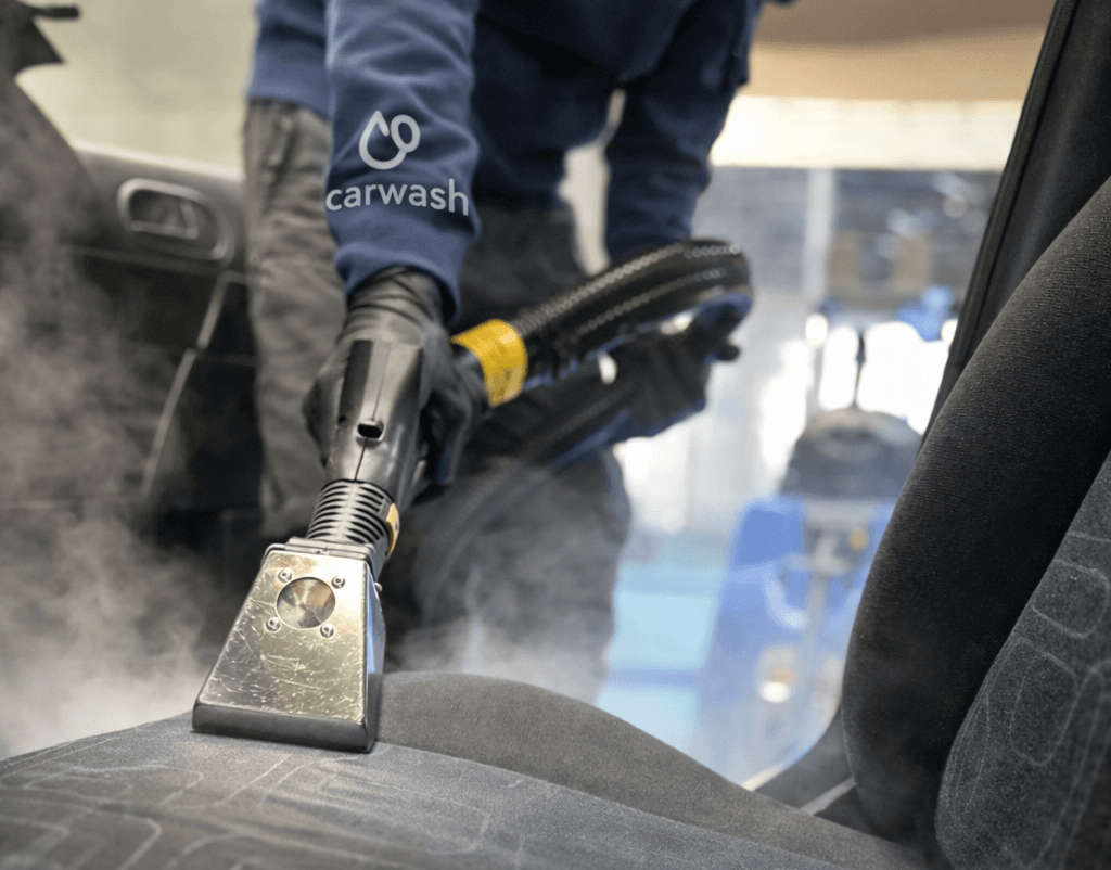 Car interior steaming